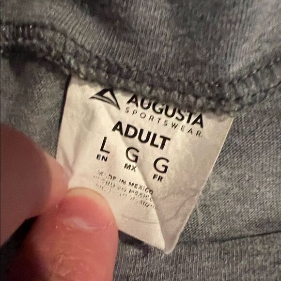 Augusta Sportswear Light Gray Short Sleeve Tee - Picture 2 of 4